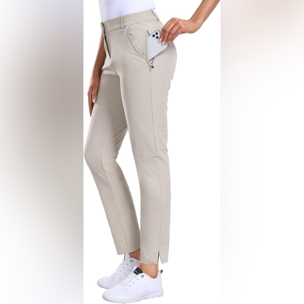 Hiverlay Performance Stretch Golf Pants Size Small Beige excellent condition
